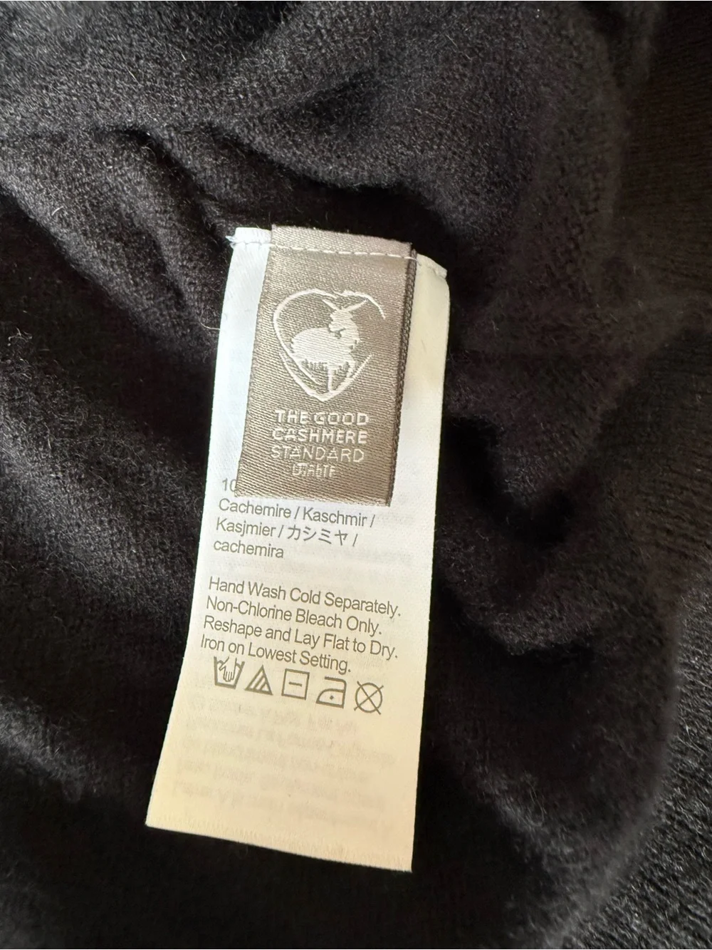 J. Crew 100% Cashmere Black Relaxed V-Neck Sweater Small